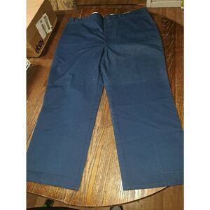 New Vintage 46x29 Sears Roebucks Navy Blue Perma Prest Full Fit Blue Pants